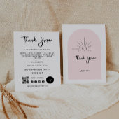 Bewerkbare moderne zakelijke bedankkaart