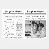 Bewerkbare Moederdag Krant Bloemenboeket Inpakpapier Vel (Voorkant)