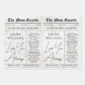 Bewerkbare Moederdag Krant Bloemenboeket Inpakpapier Vel (Voorkant 3)