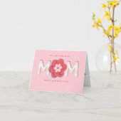 bewerkbare moedersdagkaart kaart (Gele Bloem)