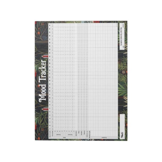 Bewerkbare Mood Tracker Journal Notitieblok (Linkerzijde)