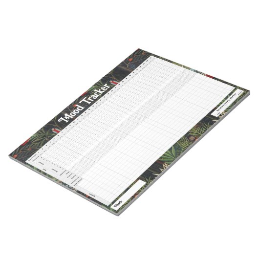 Bewerkbare Mood Tracker Journal Notitieblok (Schuin)