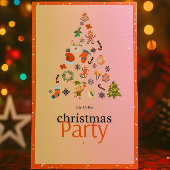 Bewerkbare Mooie Moderne Kerstfeest Uitnodiging