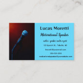 Bewerkbare Motivatie luidspreker Visitekaartje (Voorkant)
