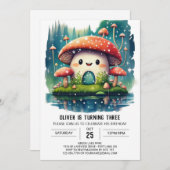 Bewerkbare Mushroom Kingdom Verjaardag Kaart (Voorkant / Achterkant)