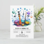 Bewerkbare Mystery Gear Wetenschapper Verjaardag Kaart (Staand voorkant)