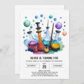 Bewerkbare Mystery Gear Wetenschapper Verjaardag Kaart (Voorkant / Achterkant)