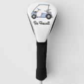Bewerkbare naam Golf Cart Golfheadcover (Voorkant)