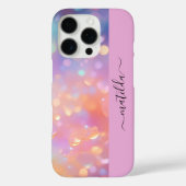 BEWERKBARE naam sprankelende Bokeh kleurrijke pris Case-Mate iPhone Case (Achterkant)