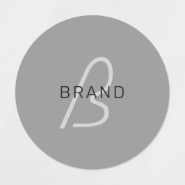 Bewerkbare naam voor begroeting | Zwart en donkerg Labels