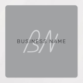 Bewerkbare naam voor begroeting | Zwart en donkerg Labels