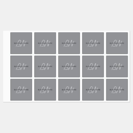 Bewerkbare naam voor begroeting | Zwart en donkerg Labels (Vel)