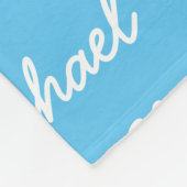 Bewerkbare naamdeken fleece deken (Hoek)