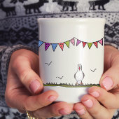 Bewerkbare Nautical Seagull Bunting Koffiemok