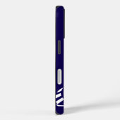 Bewerkbare nautische raceboten blauw wit Case-Mate iPhone case (Achterkant / Rechts)