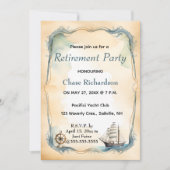 Bewerkbare nautische zeilboot helm kaart (Voorkant)