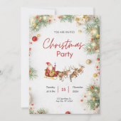 Bewerkbare Neutrale Boho Christmas Jingle en Mingl Kaart (Voorkant)