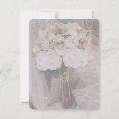 Bewerkbare Neutrale Boho Huwelijks-RSVP-Kaart (Achterkant)
