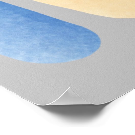 Bewerkbare neutrale teddybeer poster (Hoek)