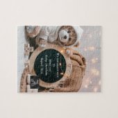 Bewerkbare neutrale zwangerschapsaankondiging legpuzzel (Horizontaal)