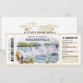Bewerkbare Niagara Herfsten Ticket Trip Kaart (Voorkant / Achterkant)