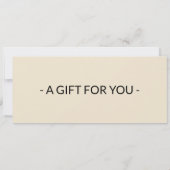 Bewerkbare nieuwe fiets cadeaubon kaart (Achterkant)