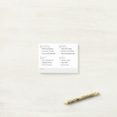 Bewerkbare Notaris Openbare Voorraad Raster Checkl Post-it® Notes (Op bureau)