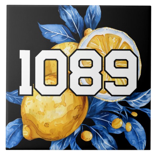 Bewerkbare nummers van Address Tegel Tegeltje (Voorkant)