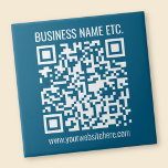 Bewerkbare Ocean Blue QR-code Tegeltje<br><div class="desc">Voeg de URL van uw website toe aan creëer a QR-code.</div>