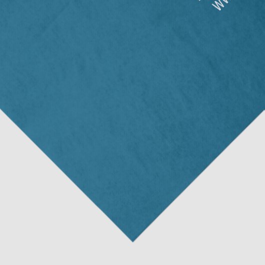 Bewerkbare Ocean Blue QR-code Tissuepapier (Detail)