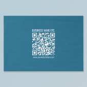 Bewerkbare Ocean Blue QR-code Tissuepapier