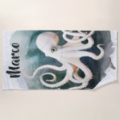 Bewerkbare Octopus Strandlaken (Voorkant)