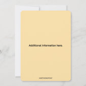 Bewerkbare Octopus Uitnodiging (Achterkant)