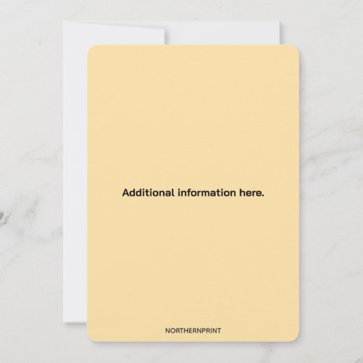 Bewerkbare Octopus Uitnodiging (Achterkant)