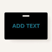 Bewerkbare omlijnde belettering met slagschaduw badge (Voorkant)