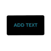 Bewerkbare omlijnde belettering met slagschaduw etiket (Voorkant)