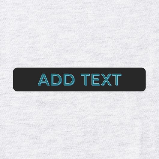 Bewerkbare omlijnde belettering met slagschaduw labels (Design 1)