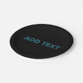 Bewerkbare omlijnde belettering met slagschaduw papieren bordje (Gekanteld)