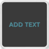 Bewerkbare omlijnde belettering met slagschaduw sticker (Voorkant)