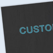 Bewerkbare omlijnde belettering met slagschaduw tissuepapier