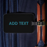 Bewerkbare Omlijnde Lettering met Schaduw Bagagelabel<br><div class="desc">Vet en expressief ogende tekst, pas aan zoals je wilt!</div>