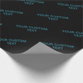 Bewerkbare Omlijnde Lettering met Schaduw  Cadeaupapier (Hoek)