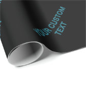 Bewerkbare Omlijnde Lettering met Schaduw  Cadeaupapier (Rol Hoek)