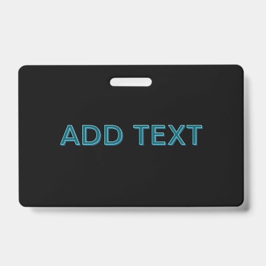 Bewerkbare Omlijnde Lettertype met Schaduw Badge (Voorzijde)