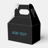 Bewerkbare Omlijnde Lettertype met Slagschaduw  Bedankdoosjes (Achterkant)