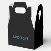 Bewerkbare Omlijnde Lettertype met Slagschaduw  Bedankdoosjes (Geopend)