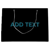 Bewerkbare Omlijnde Lettertype met Slagschaduw Groot Cadeauzakje (Voorkant)