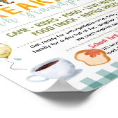 Bewerkbare ontbijt met grootouder flyer poster (Hoek)