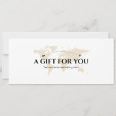 Bewerkbare Oostenrijk vliegtuig instapkaart Kaart (Achterkant)