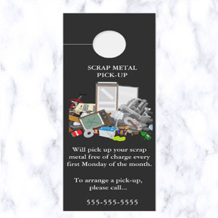 Bewerkbare ophaling van schroot deurhanger